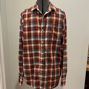 Columbia Men's Casual Plaid Shirt - Red, Blue, and White